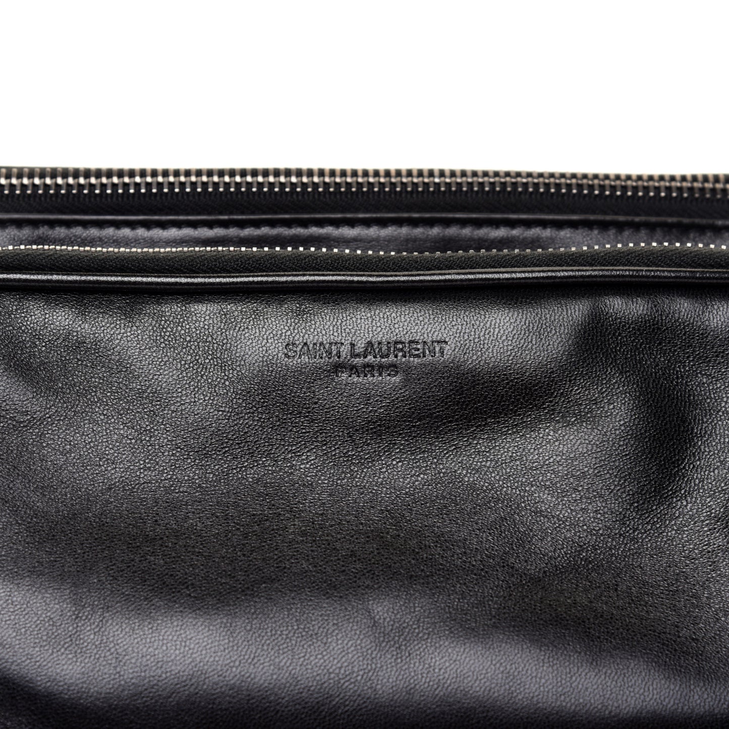 Lambskin Subway Belt Bag Black