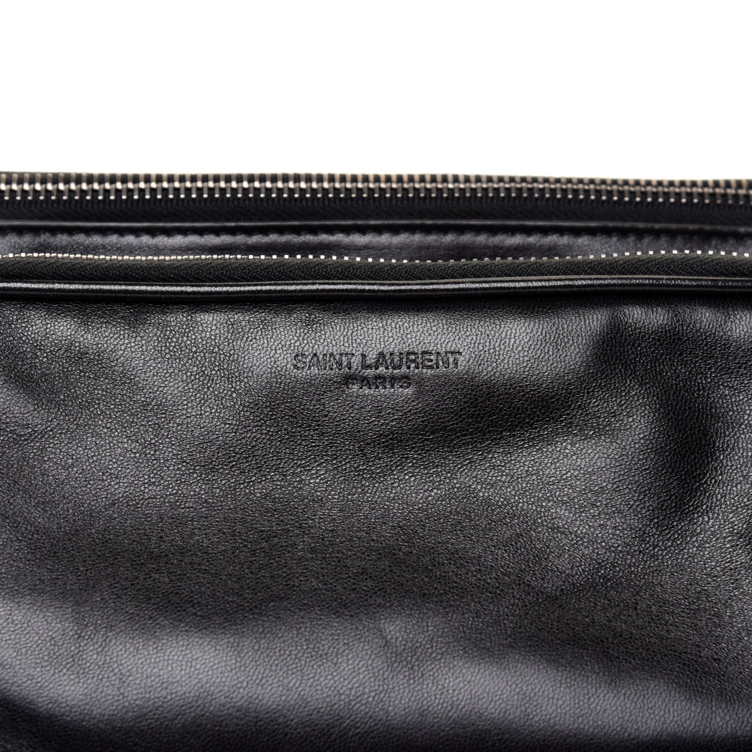 Saint Laurent Lambskin Subway Belt Bag Black 10 of 11