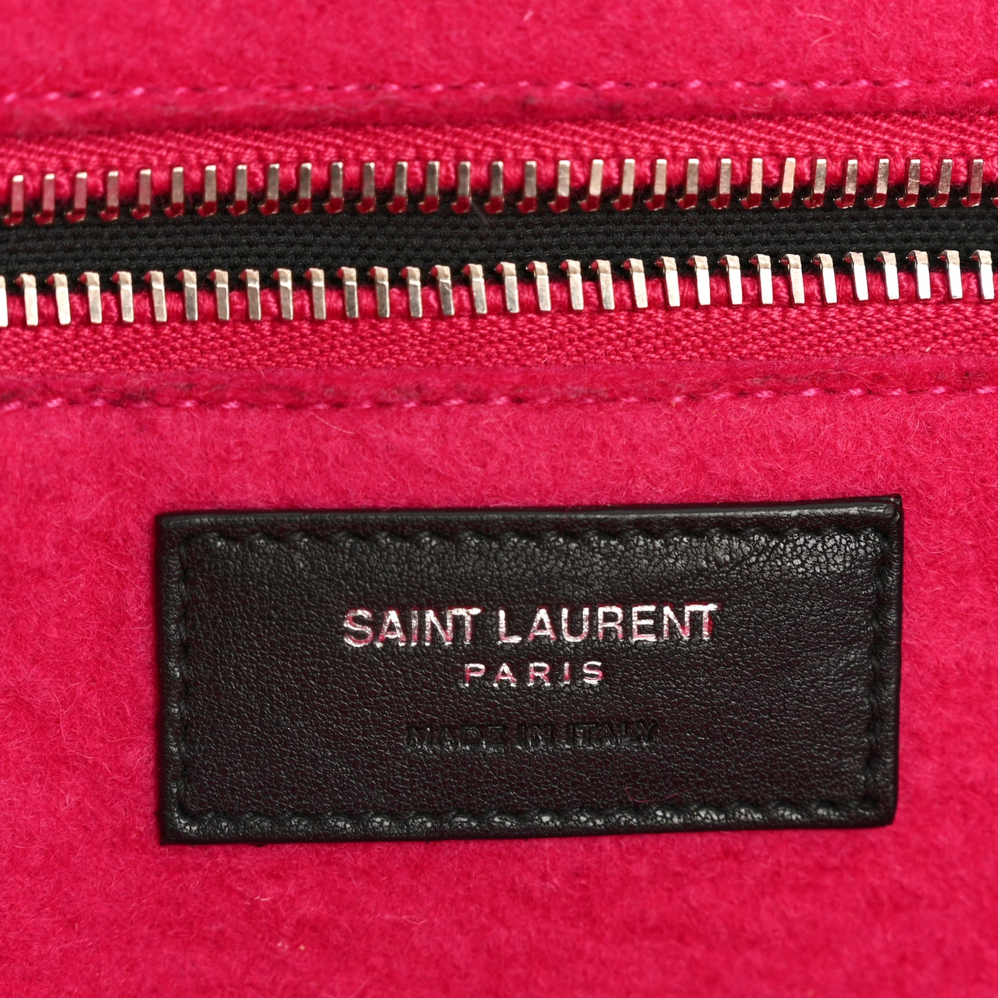 Wool Rive Gauche Tote Fuchsia