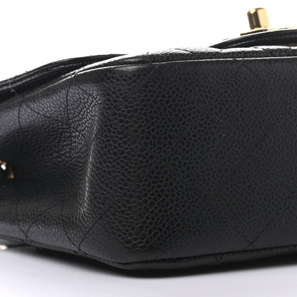 Chanel Caviar Quilted Mini Square Flap Black 8 of 9