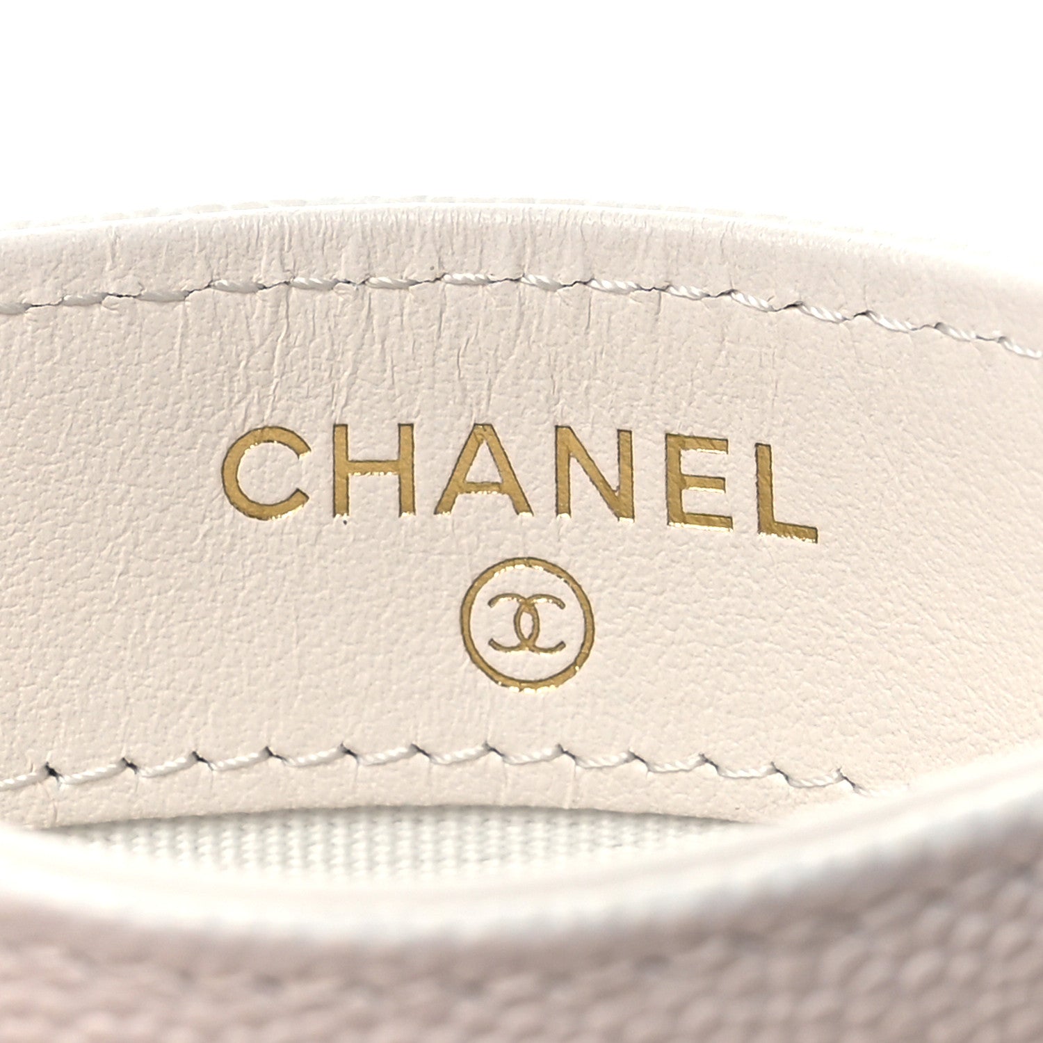 Chanel Caviar Quilted Card Holder White 8 of 11