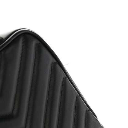Gucci Calfskin Matelasse Small GG Marmont Shoulder Bag Black 11 of 12