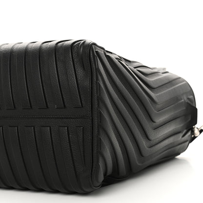 Balenciaga Grained Calfskin Embossed Car East West Tote Black 10 of 10