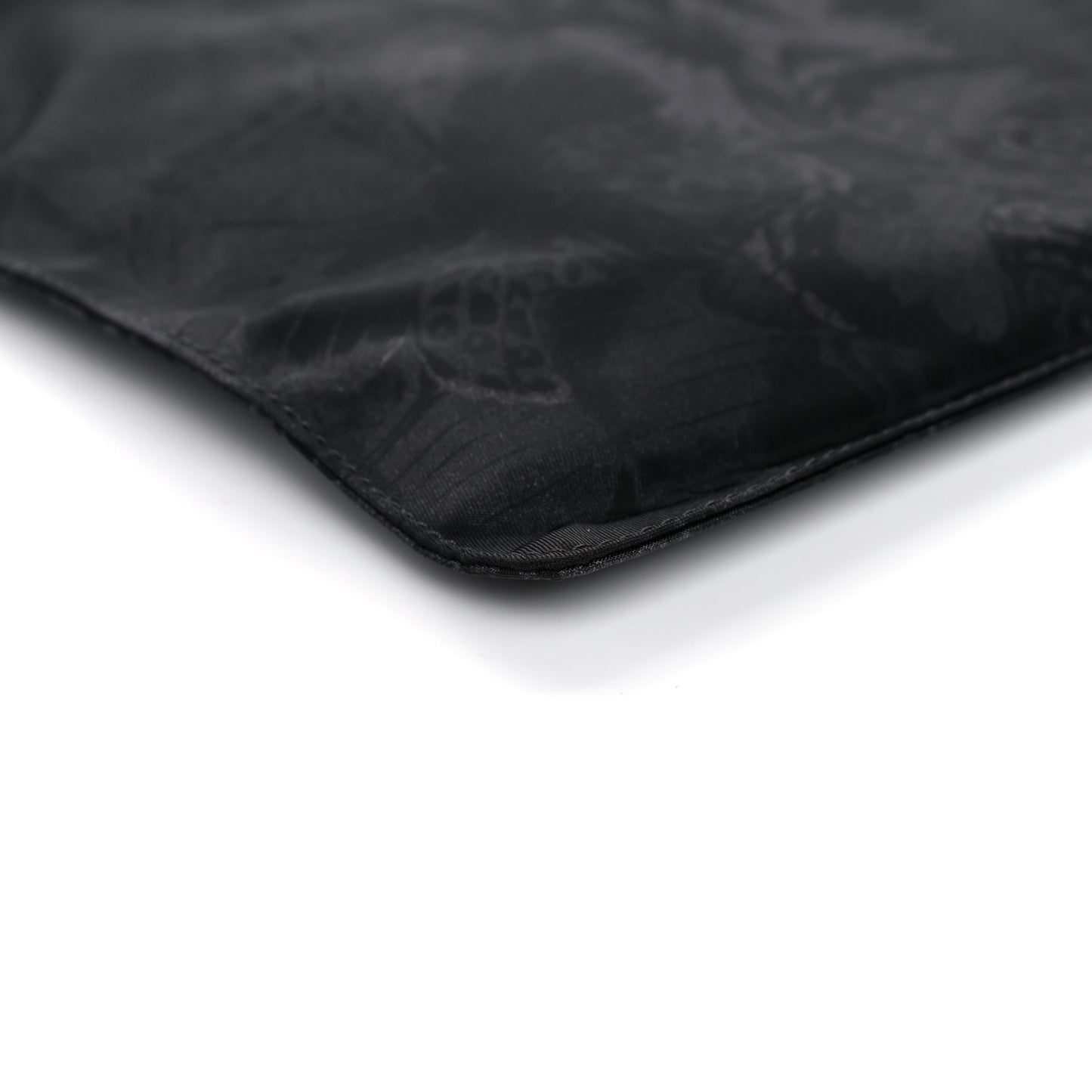 Nylon Camubutterfly Rockstud Zip Pouch Black