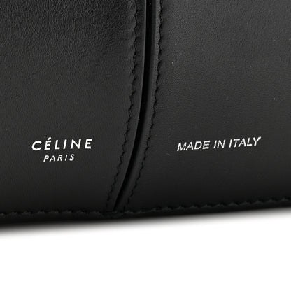 Celine Supple Natural Calfskin Medium Tri-Fold Bag Black 8 of 14