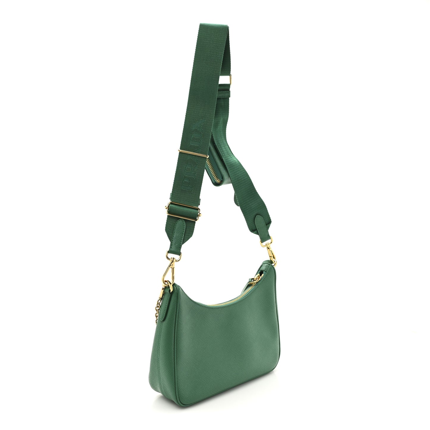 Saffiano Lux Re-Edition 2005 Shoulder Bag Mango