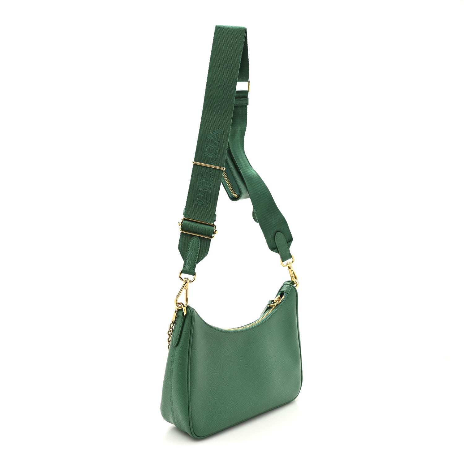 Prada Saffiano Lux Re-Edition 2005 Shoulder Bag Mango 3 of 10