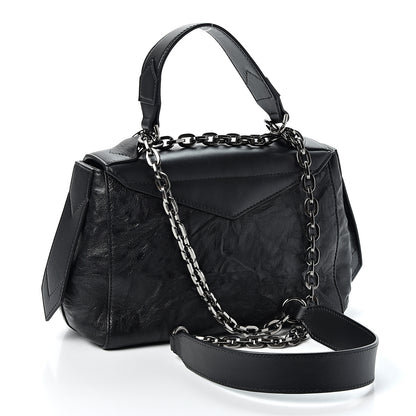 Givenchy Crinkled Patent Calfskin Small ID Flap Black 2 of 8