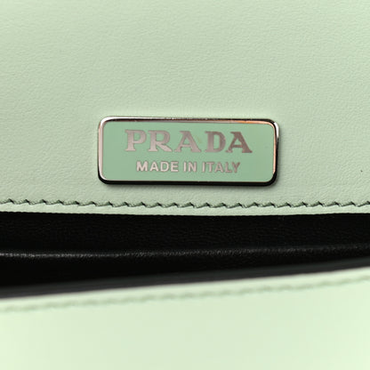 Prada Spazzolato Soft Calf Cahier Chain Wristlet Acqua 7 of 10