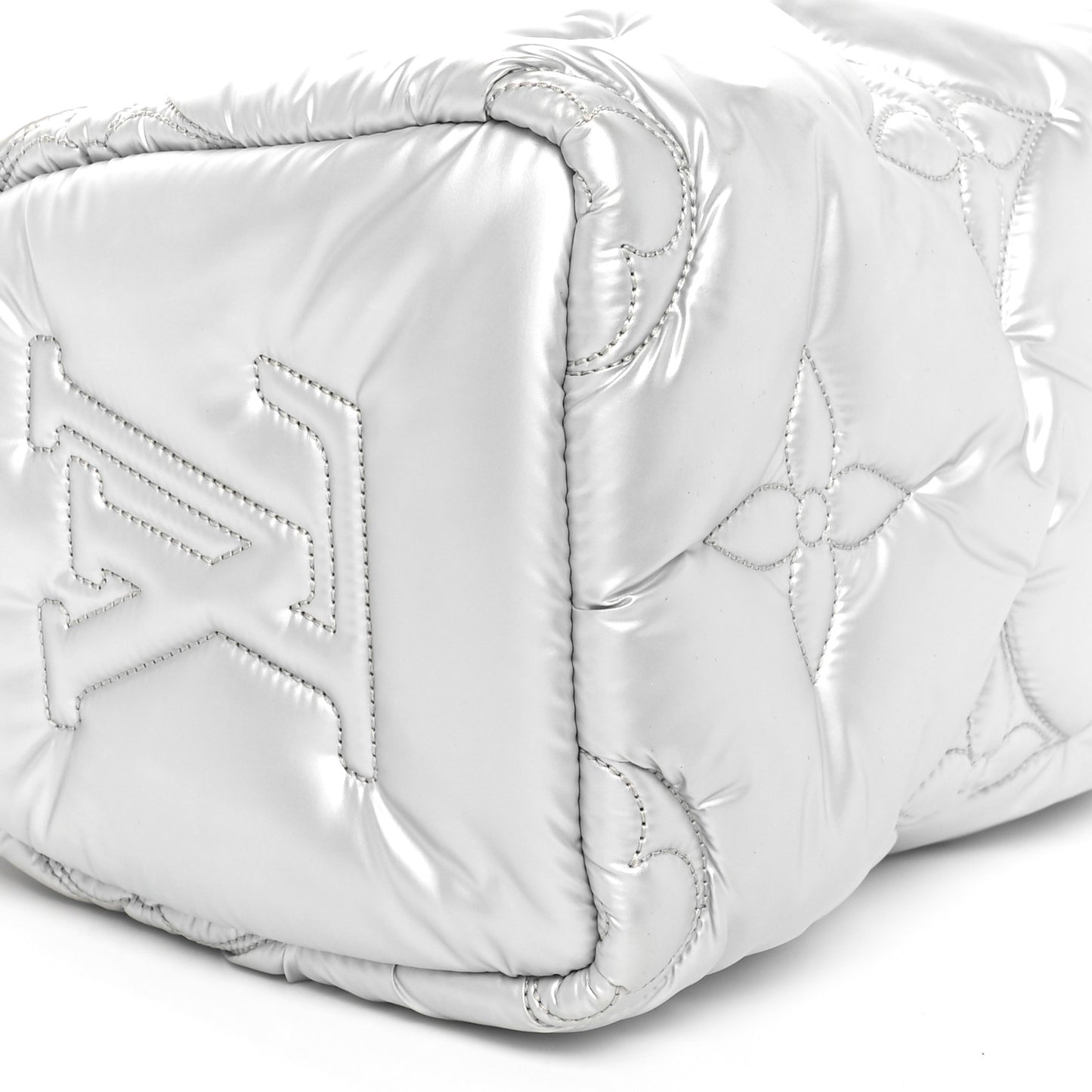 Econyl Mini Monogram Pillow Speedy Bandouliere 25 Silver