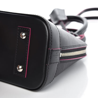Louis Vuitton Epi Alma BB Black Hot Pink 9 of 9