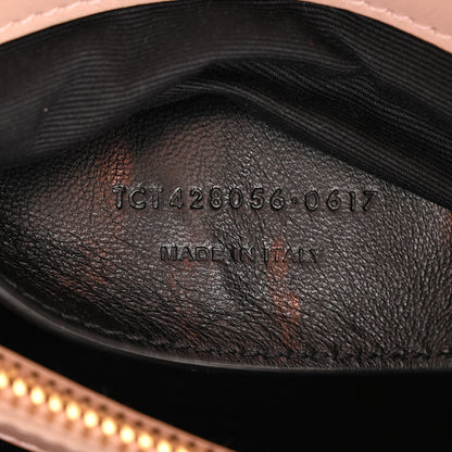 Saint Laurent Calfskin Suede Matelasse Chevron Medium Monogram College Bag Rose Poudre 7 of 16