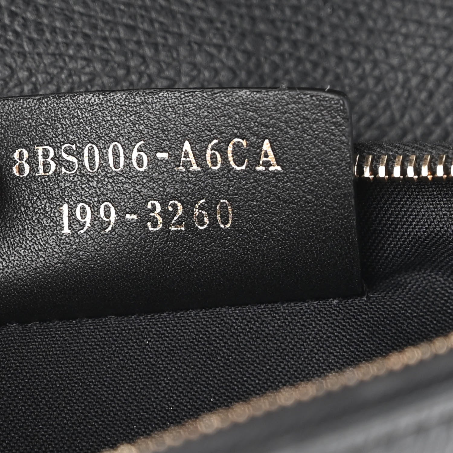 Fendi Vitello Cruise F is Fendi Bi-Color FF 1974 Embossed Medium Envelope Wallet On Chain Black Maya 7 of 10