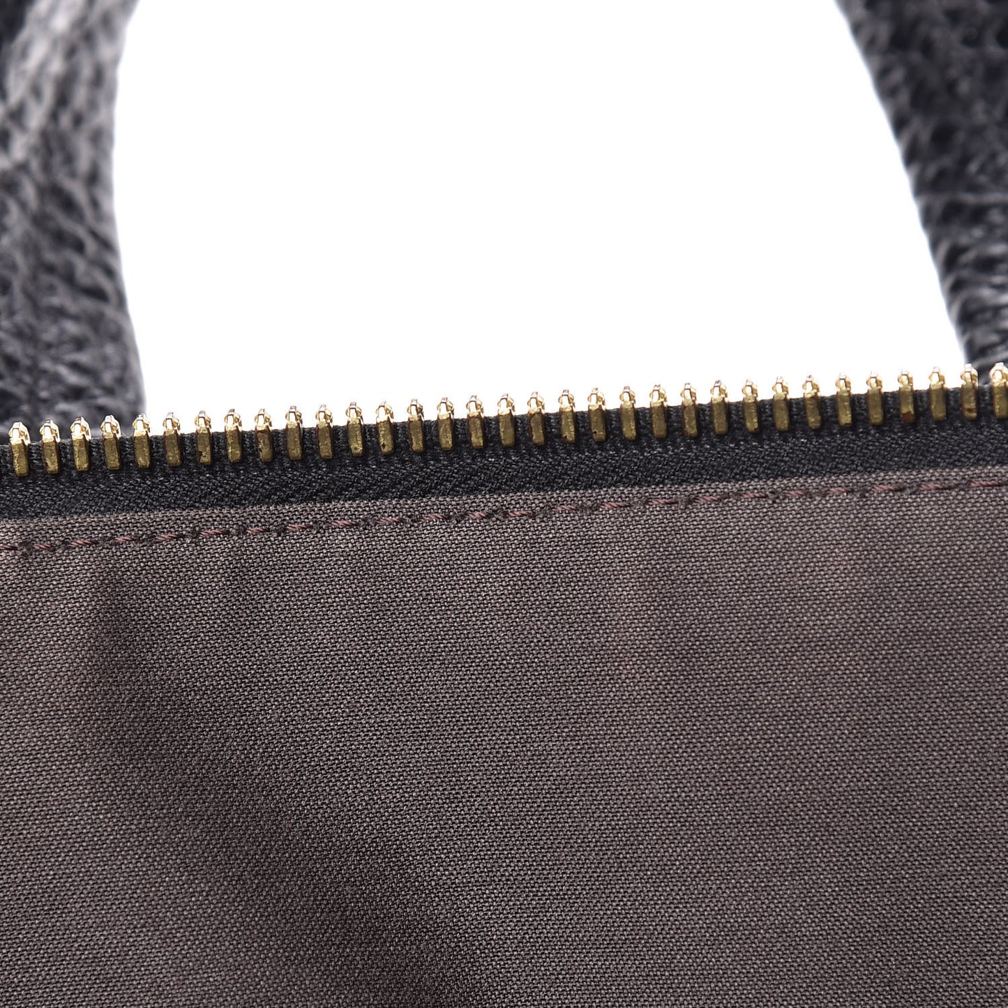 Pebbled Calfskin Small Chameleon Tote Black