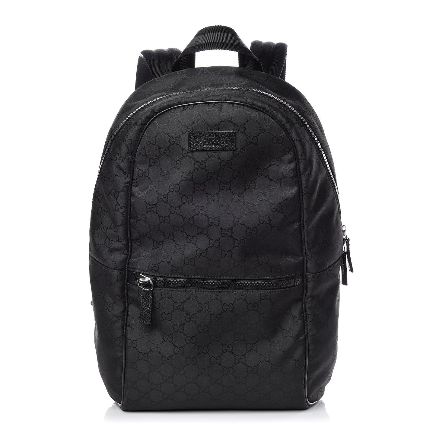 Nylon Monogram Slim Backpack Black