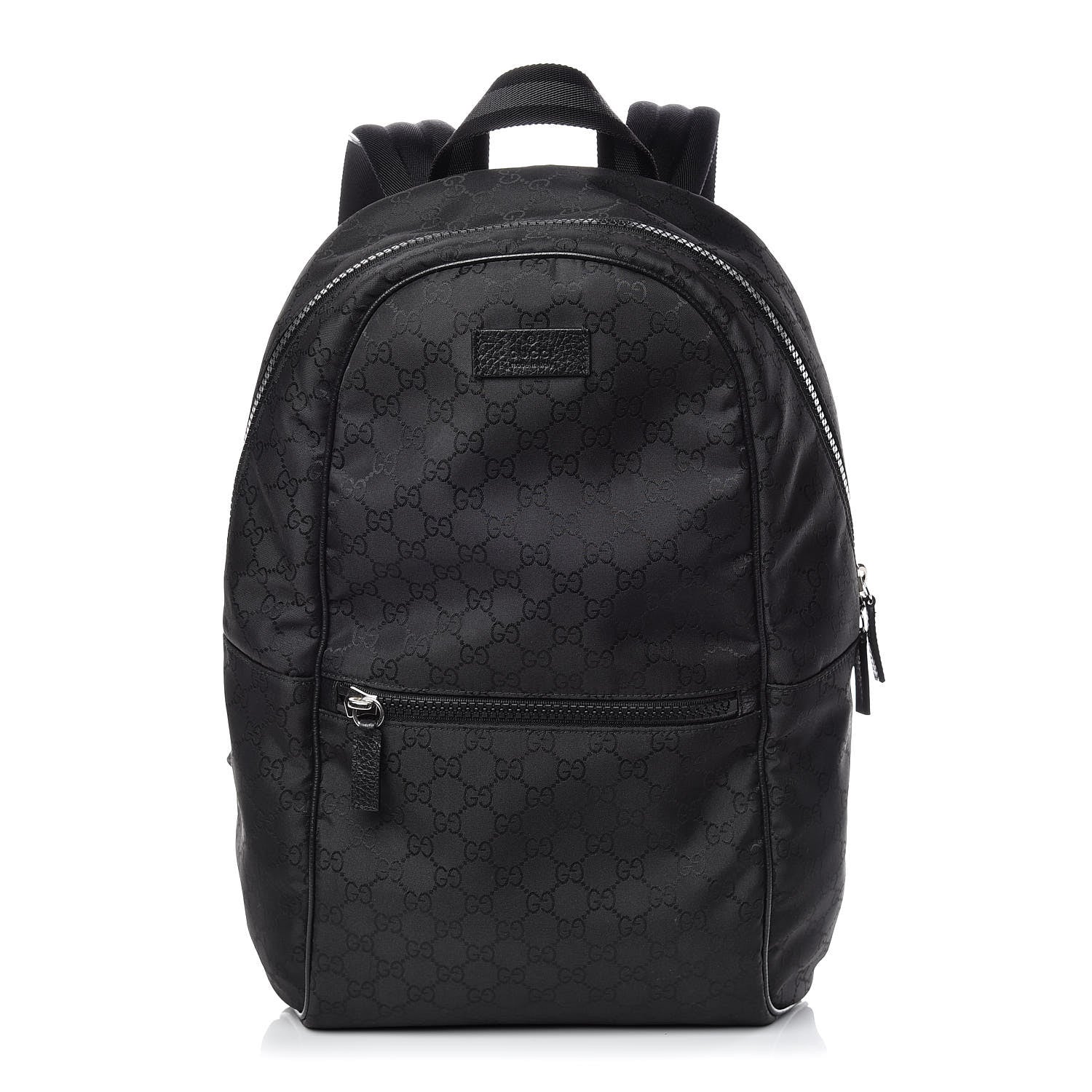 Gucci Nylon Monogram Slim Backpack Black 1 of 10