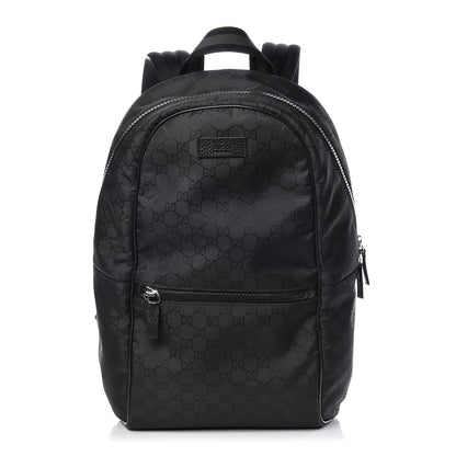 Gucci Nylon Monogram Slim Backpack Black 1 of 10