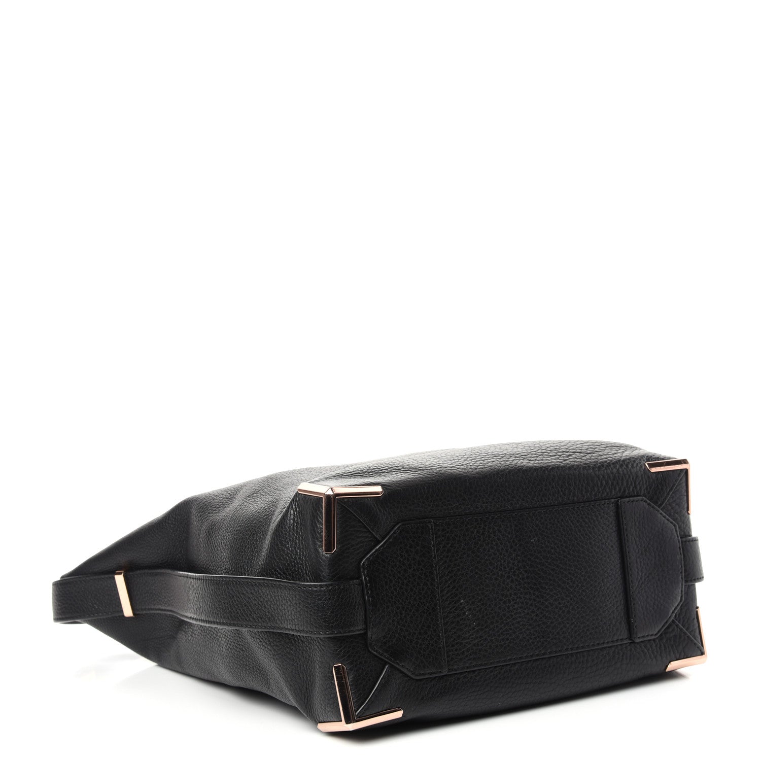 Alexander Wang Pebbled Calfskin Prisma Skeletal Hobo Black Rose Gold Hardware 4 of 9