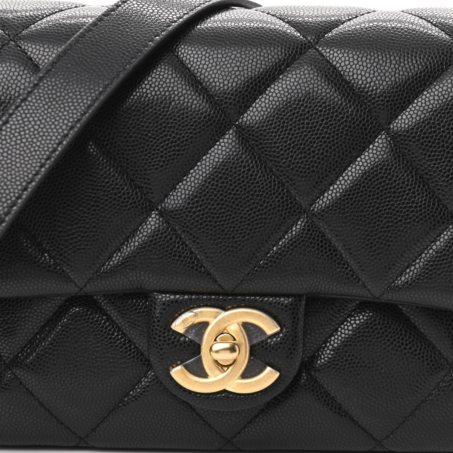 Chanel Caviar Quilted Small Twist Your Buttons Flap Black 8 of 11