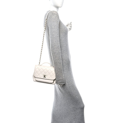 Chanel Caviar Quilted Medium Business Affinity Flap White 2 of 12
