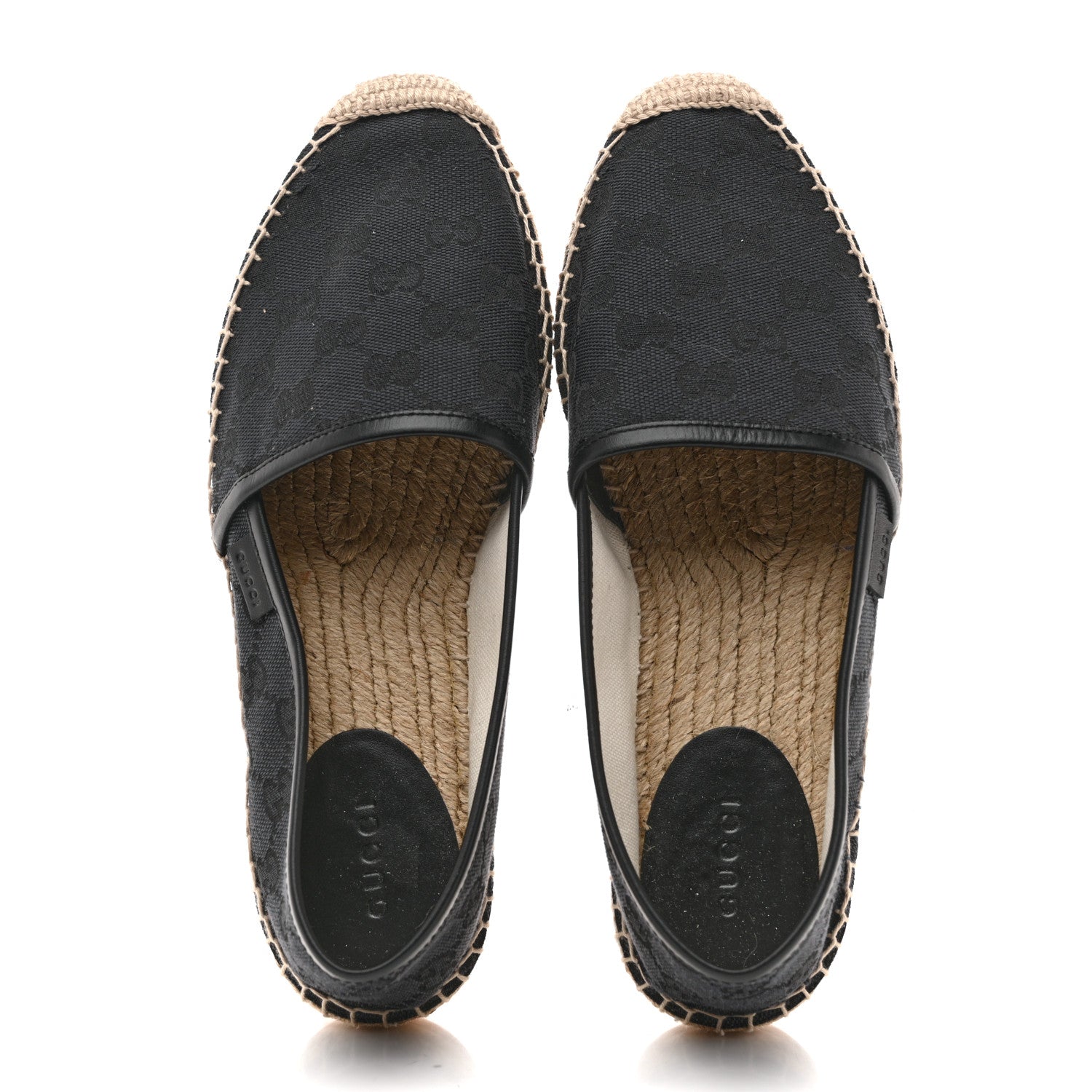 Gucci Monogram Espadrilles 37 Black 2 of 9