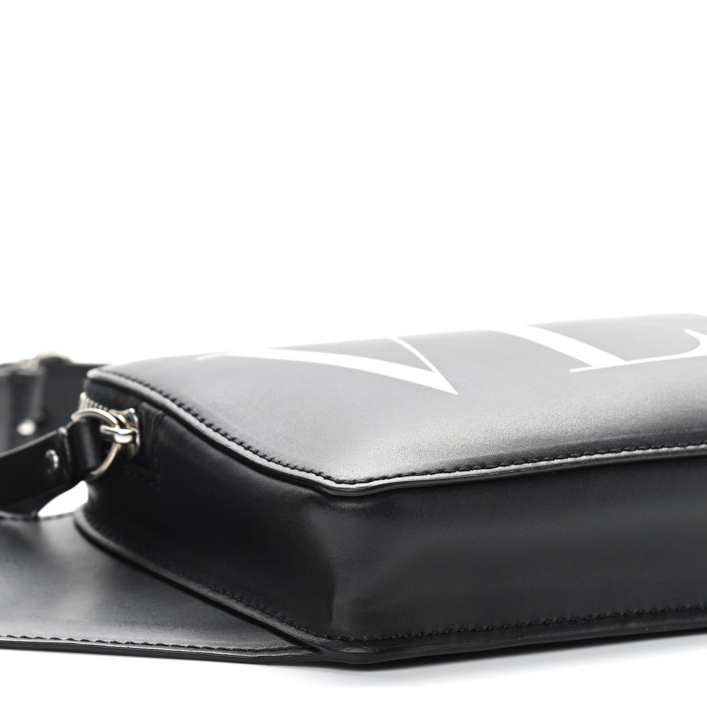 Calfskin VLTN Belt Bag Black White