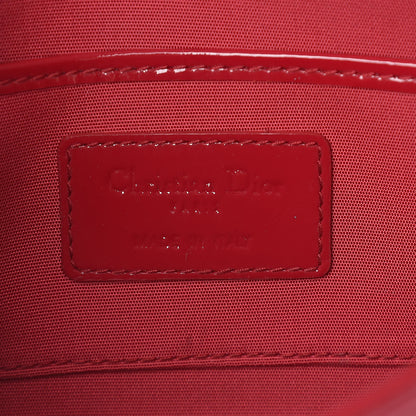 Christian Dior Patent Cannage Lady Dior Convertible Clutch Red 6 of 12