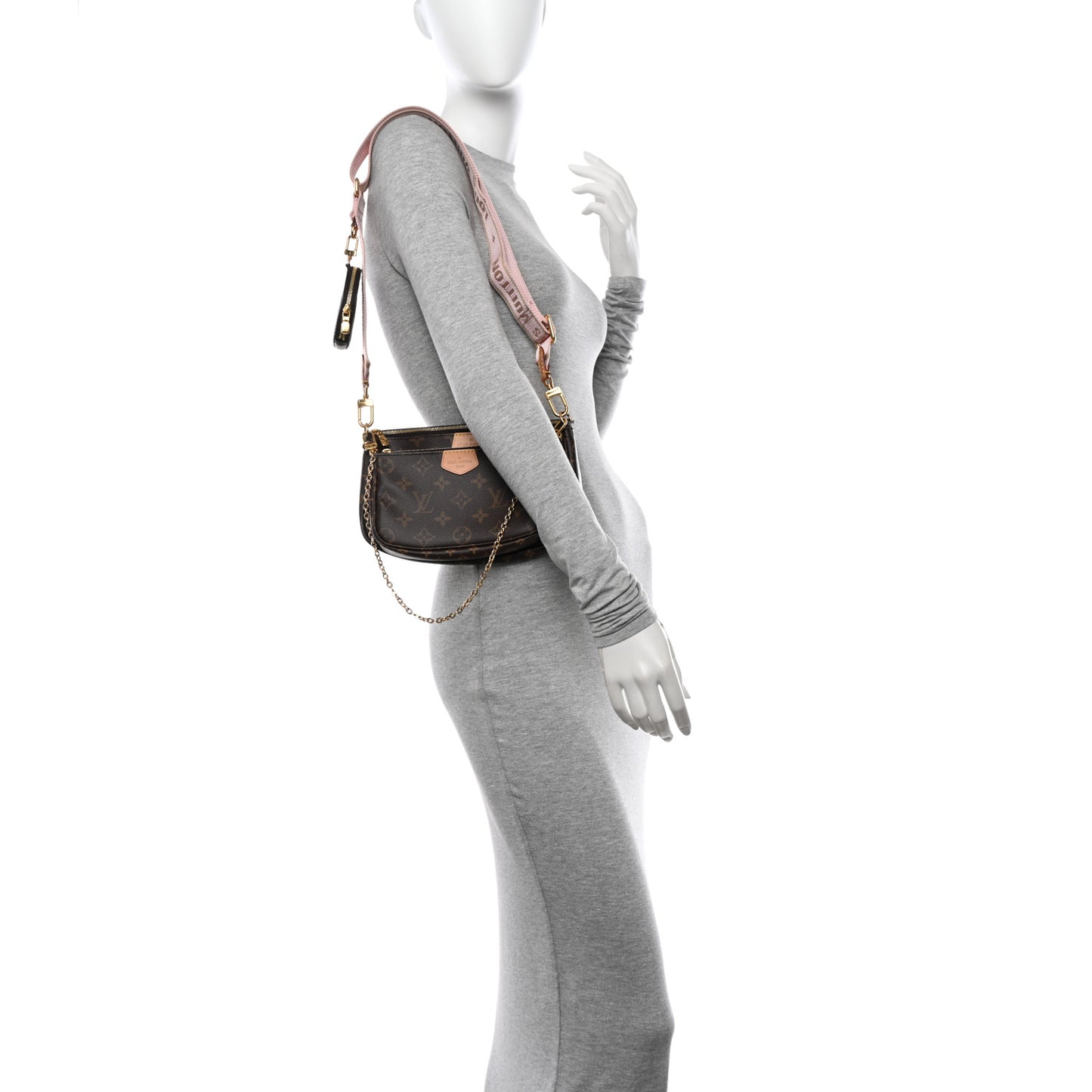 Monogram Multi Pochette Accessories Rose Clair