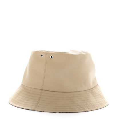 Christian Dior Polyester Cotton Oblique Teddy-D Brim Bucket Hat 57 Beige 3 of 7
