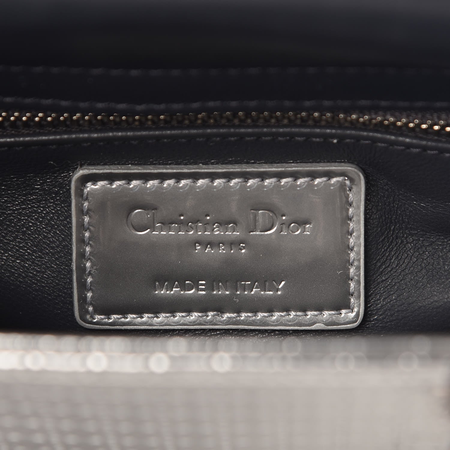 Christian Dior Metallic Patent Micro-Cannage Mini Lady Dior Silver 6 of 6