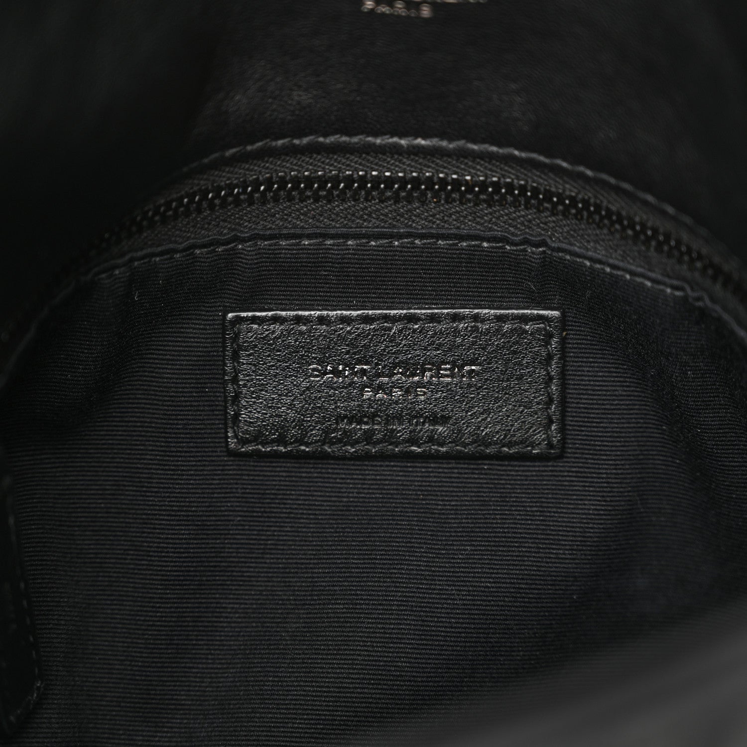 Saint Laurent Lambskin Quilted Monogram Monochrome Small Loulou Puffer Chain Satchel Black 6 of 10