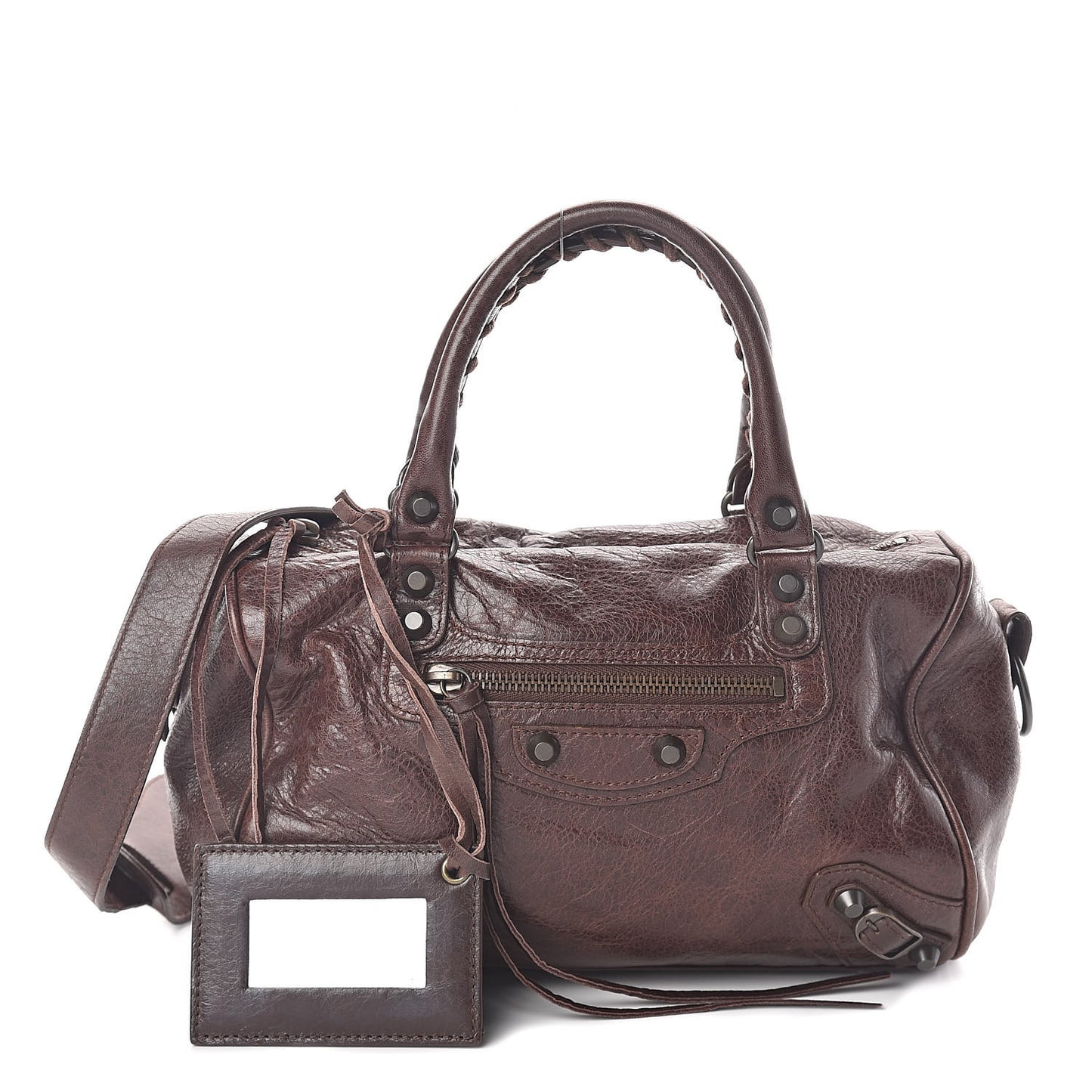 Agneau Classic Hardware Mini Twiggy Cigare Fonce
