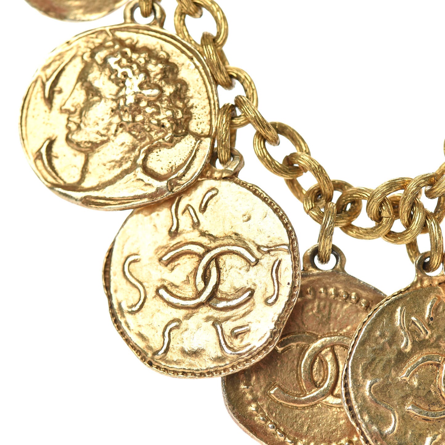 CC Medallions Necklace Gold