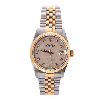 Rolex Stainless Steel 18K Yellow Gold 31mm Oyster Perpetual Datejust Watch White Jubilee 68273 1 of 6