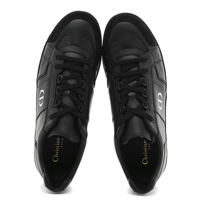 Christian Dior Calfskin Suede Logo Sneakers 40 Black 2 of 10