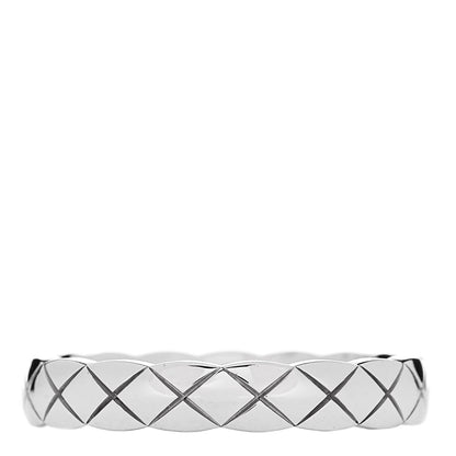 Chanel 18K White Gold Mini Coco Crush Ring 49 4.75 1 of 5