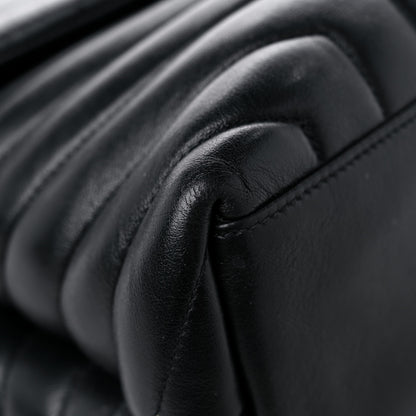 Saint Laurent Calfskin Y Quilted Monogram Medium Loulou Chain Satchel Black 10 of 21