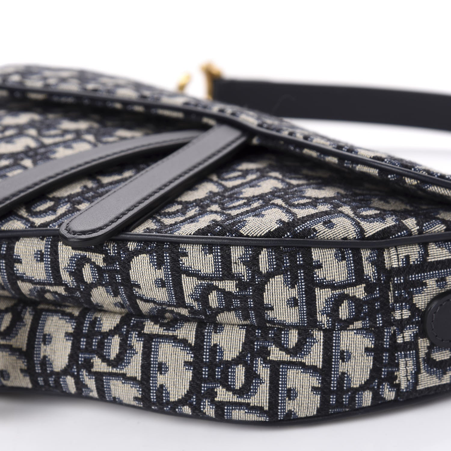 Christian Dior Oblique Saddle Bag Blue 7 of 12