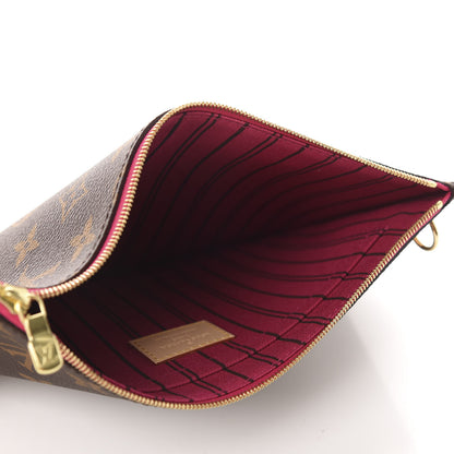 Louis Vuitton Monogram Neverfull MM GM Pochette Pivoine 5 of 7