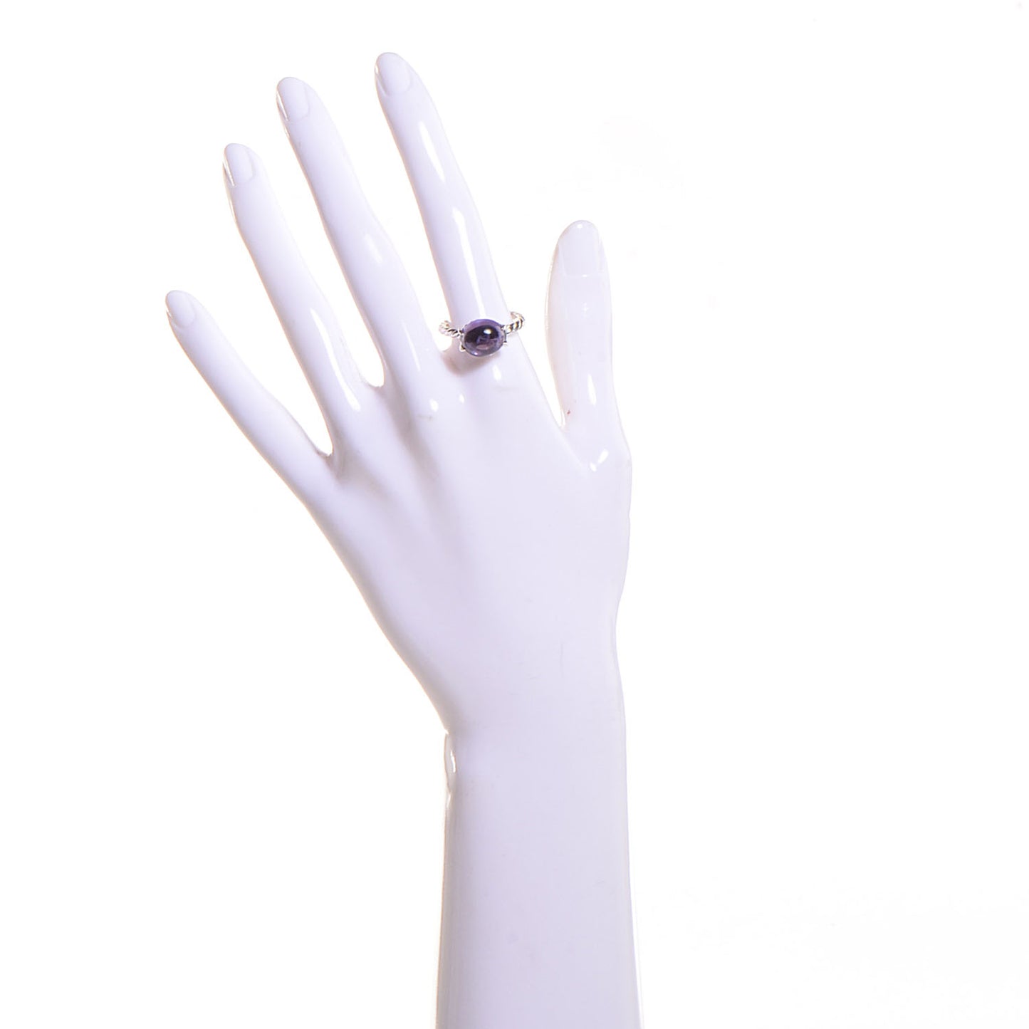 Sterling Silver Amethyst Color Classics Oval Ring 7