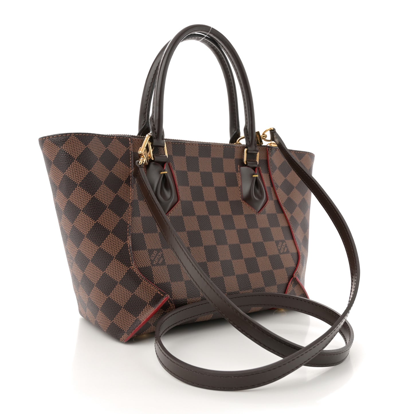 Damier Ebene Caissa Tote PM Cherry