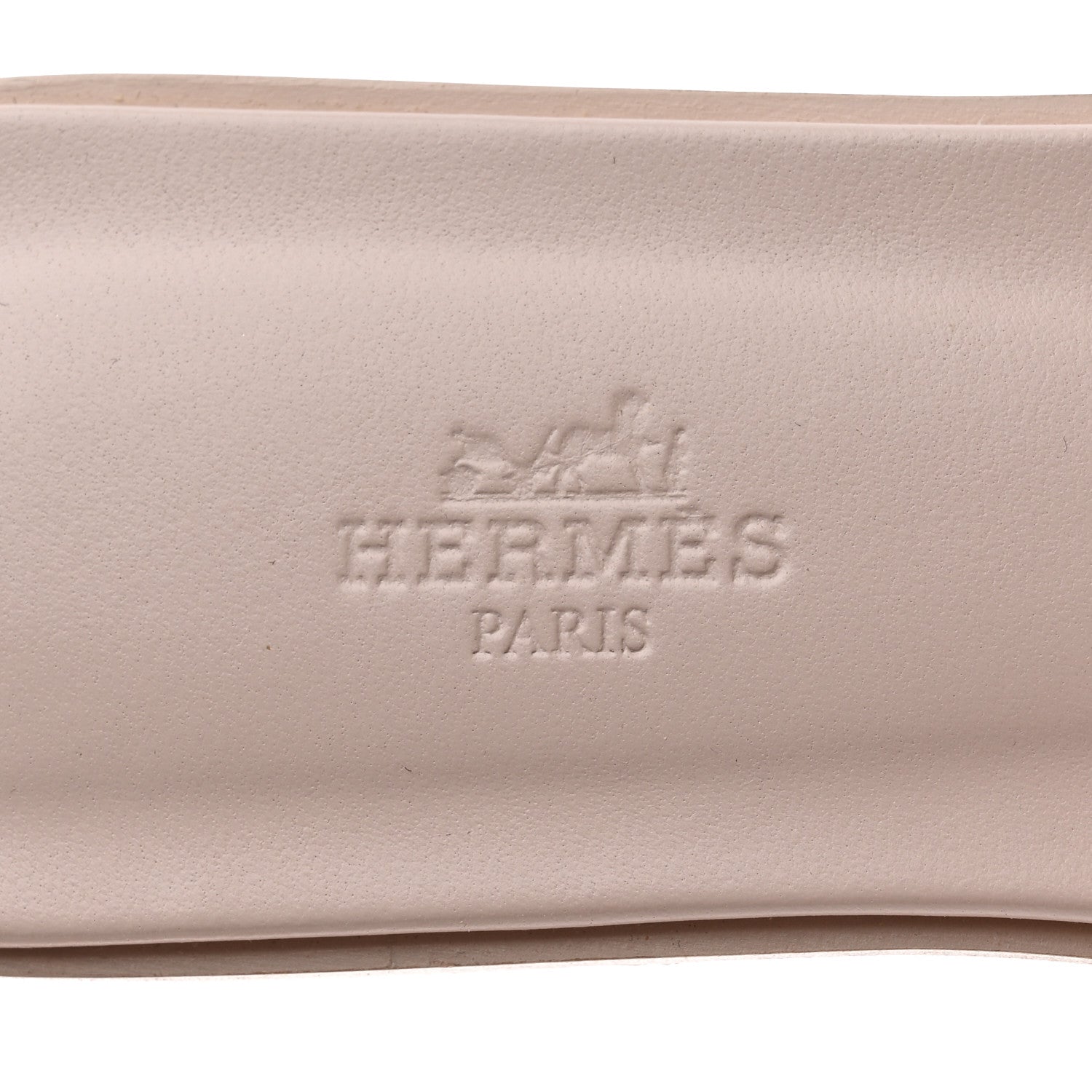 Hermes Box Calfskin Oran Sandals 39 Rose Pale 7 of 8