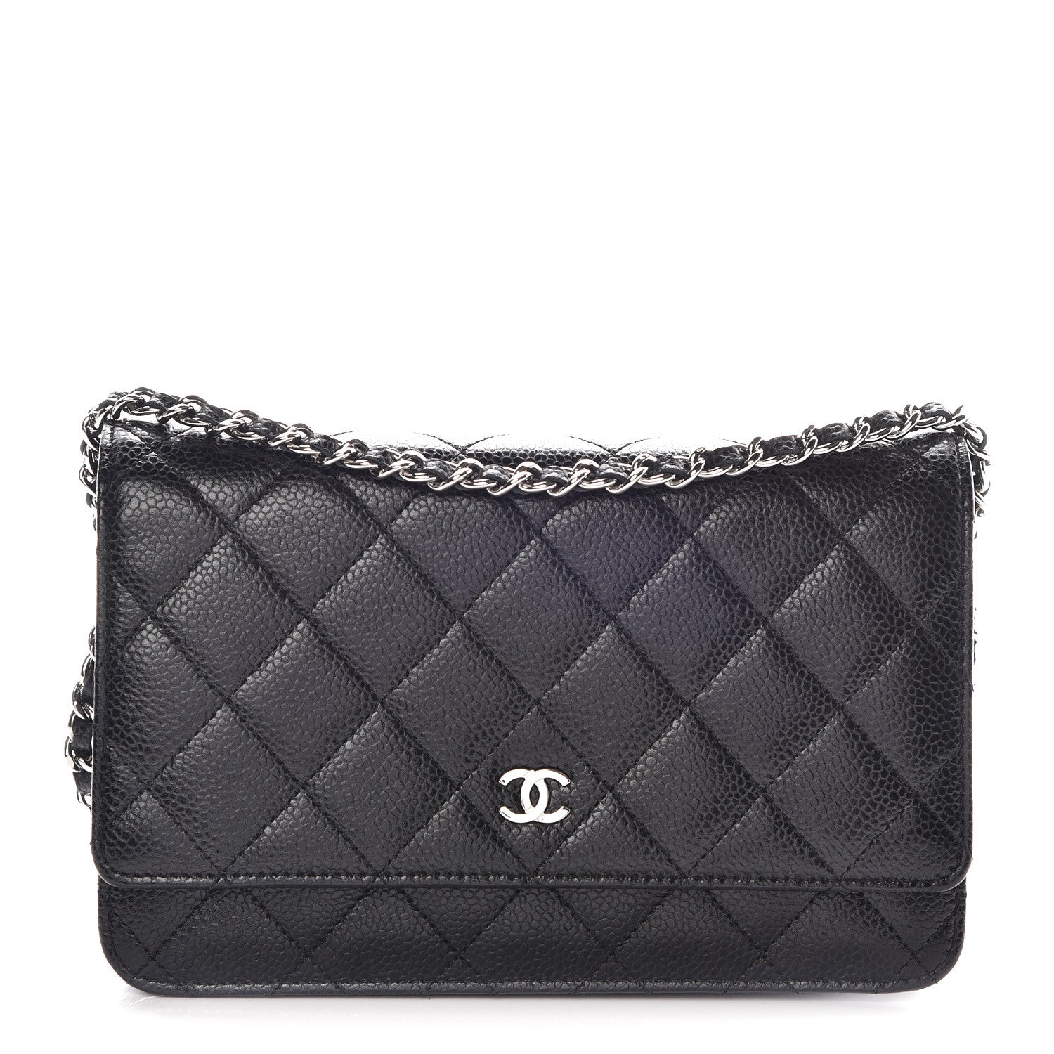Chanel Caviar Quilted Wallet On Chain WOC Black 1 of 11