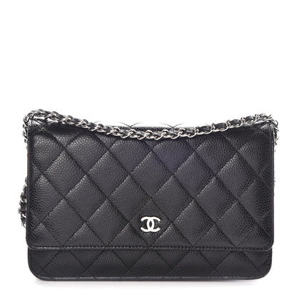 Chanel Caviar Quilted Wallet On Chain WOC Black 1 of 11