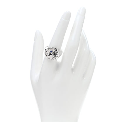 John Hardy Sterling Silver Sapphire Legends Naga Dragon Signet Ring 57 8 2 of 5