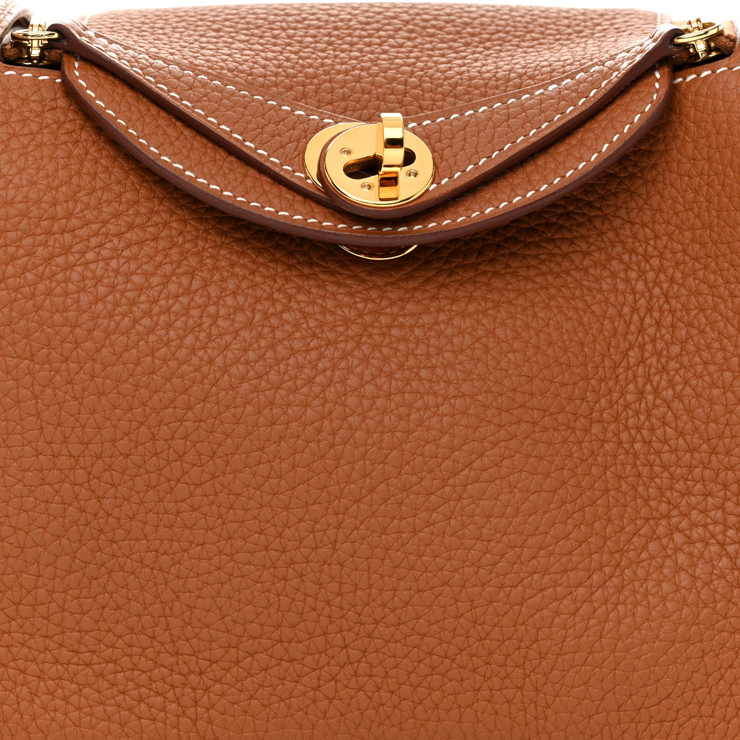 Hermes Taurillon Clemence Mini Lindy 20 Gold 8 of 11