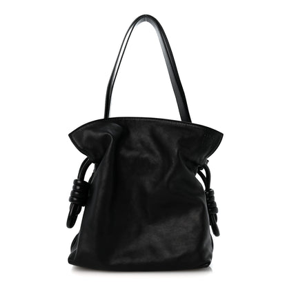 Loewe Calfskin Flamenco Knot Bag Black 1 of 12