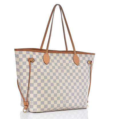 Louis Vuitton Damier Azur Neo Neverfull MM Rose Ballerine 3 of 13