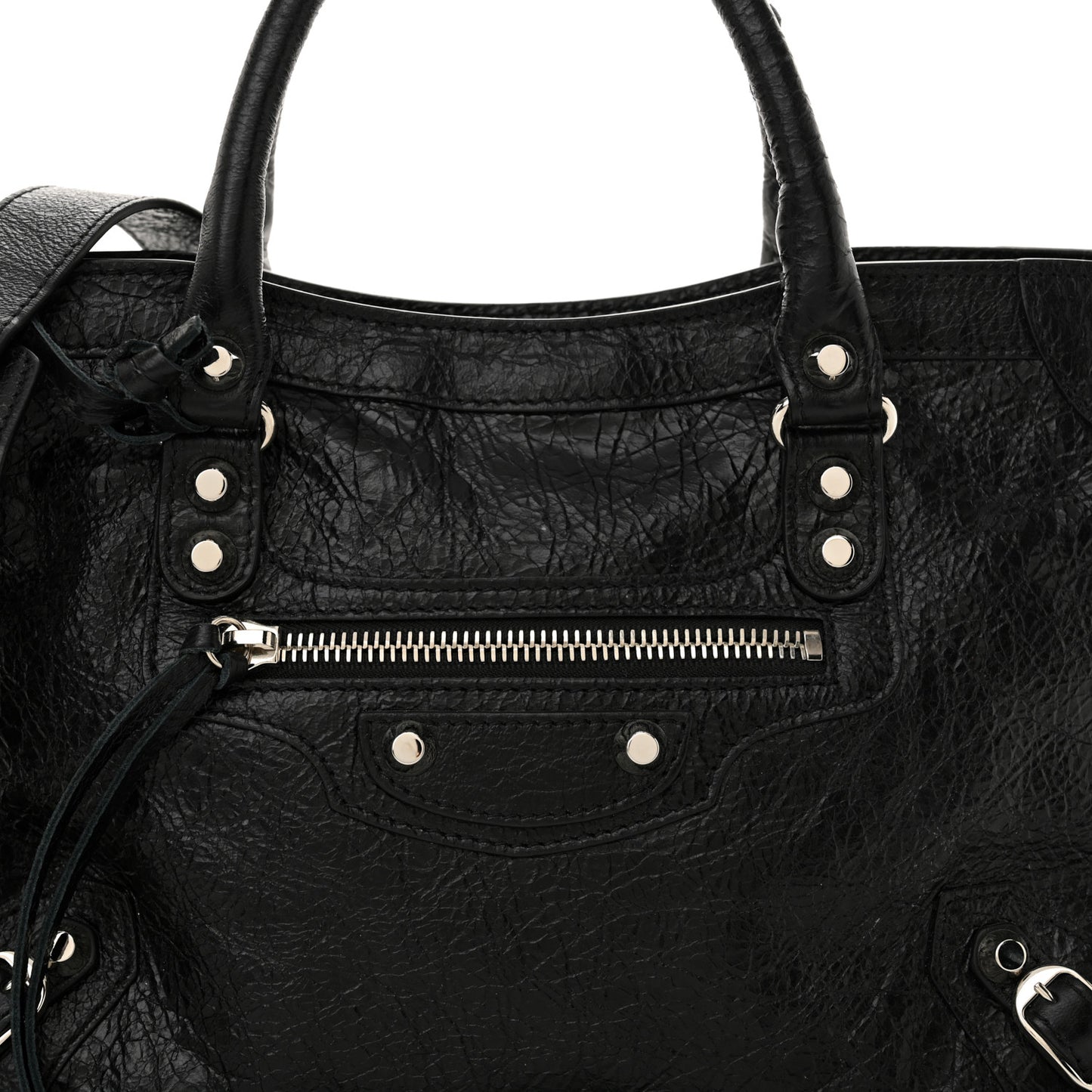 Agneau Classic Silver Hardware S City Black