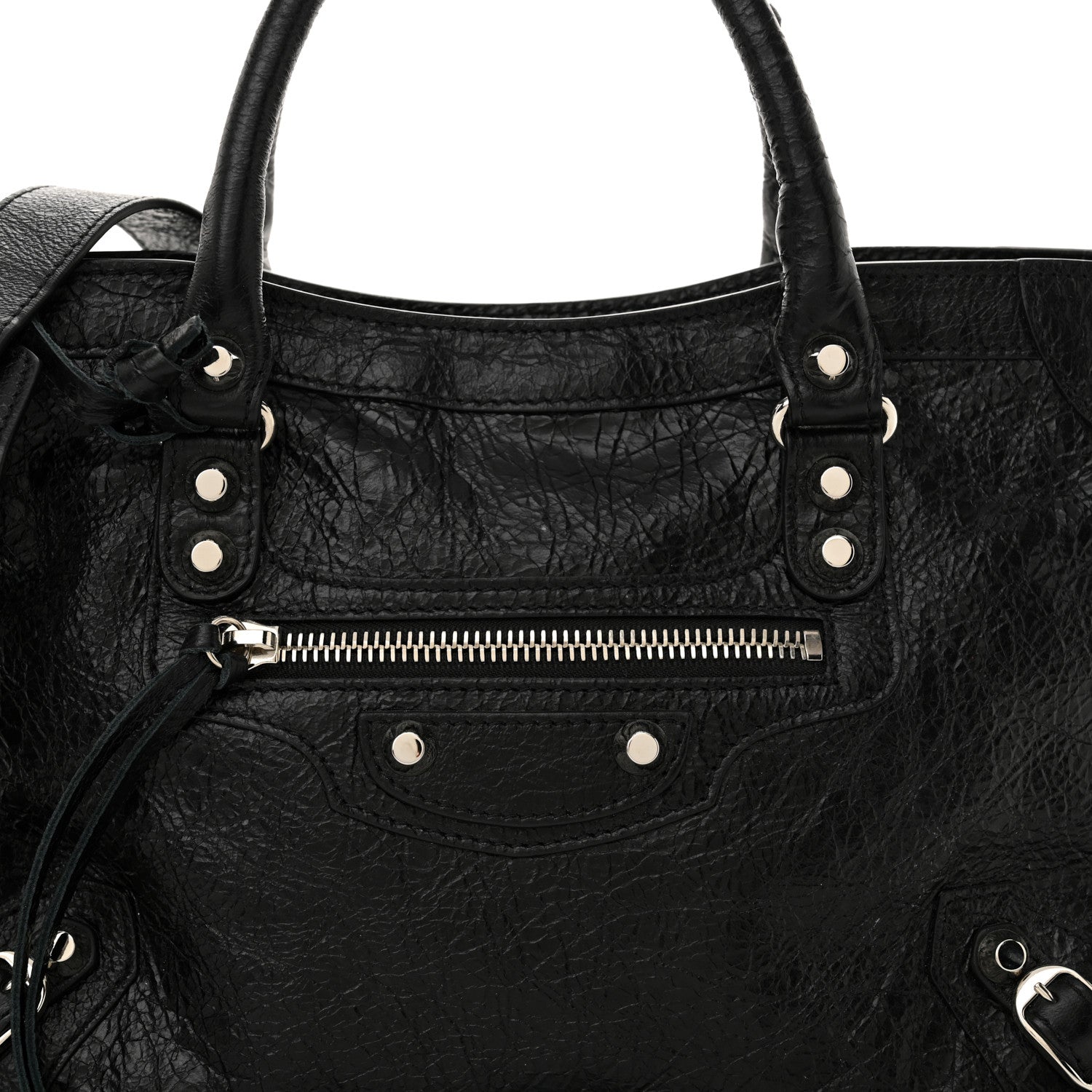 Balenciaga Agneau Classic Silver Hardware S City Black 9 of 11